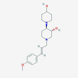 molecular formula C20H30N2O3 B4963229 (3'R*,4'R*)-1'-[(2E)-3-(4-methoxyphenyl)-2-propen-1-yl]-1,4'-bipiperidine-3',4-diol 
