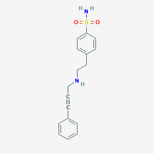 molecular formula C17H18N2O2S B496323 4-{2-[(3-Phenyl-2-propynyl)amino]ethyl}benzenesulfonamide 