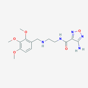 molecular formula C15H21N5O5 B496327 4-amino-N-{2-[(2,3,4-trimethoxybenzyl)amino]ethyl}-1,2,5-oxadiazole-3-carboxamide 
