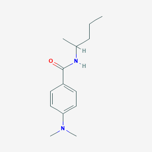 molecular formula C14H22N2O B4963272 4-(dimethylamino)-N-(1-methylbutyl)benzamide 