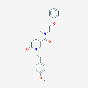 1-[2-(4-methoxyphenyl)ethyl]-N-methyl-6-oxo-N-(2-phenoxyethyl)-3-piperidinecarboxamide