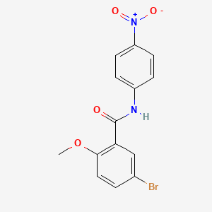 molecular formula C14H11BrN2O4 B4963309 5-bromo-2-methoxy-N-(4-nitrophenyl)benzamide 