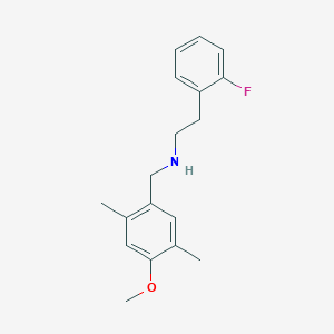 2-(2-fluorophenyl)-N-(4-methoxy-2,5-dimethylbenzyl)ethanamine