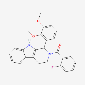 molecular formula C26H23FN2O3 B4963404 1-(2,3-dimethoxyphenyl)-2-(2-fluorobenzoyl)-2,3,4,9-tetrahydro-1H-beta-carboline 