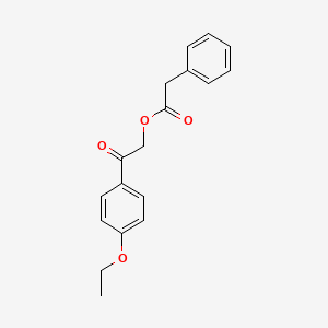 molecular formula C18H18O4 B4963410 2-(4-ethoxyphenyl)-2-oxoethyl phenylacetate 