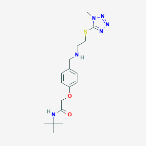 N-tert-butyl-2-{4-[({2-[(1-methyl-1H-tetrazol-5-yl)sulfanyl]ethyl}amino)methyl]phenoxy}acetamide