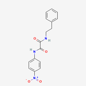 N-(4-nitrophenyl)-N'-(2-phenylethyl)ethanediamide
