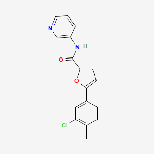 molecular formula C17H13ClN2O2 B4963599 5-(3-chloro-4-methylphenyl)-N-3-pyridinyl-2-furamide 