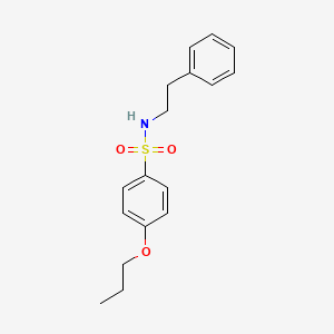 molecular formula C17H21NO3S B4963606 N-(2-phenylethyl)-4-propoxybenzenesulfonamide 