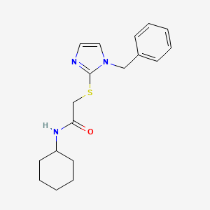 2-[(1-benzyl-1H-imidazol-2-yl)thio]-N-cyclohexylacetamide
