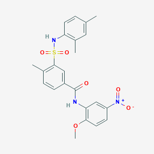 3-{[(2,4-dimethylphenyl)amino]sulfonyl}-N-(2-methoxy-5-nitrophenyl)-4-methylbenzamide
