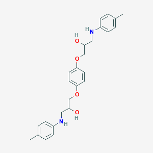 molecular formula C26H32N2O4 B4963659 3,3'-[1,4-phenylenebis(oxy)]bis{1-[(4-methylphenyl)amino]-2-propanol} 