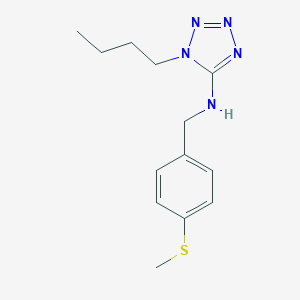 molecular formula C13H19N5S B496367 1-butyl-N-[4-(methylsulfanyl)benzyl]-1H-tetrazol-5-amine 