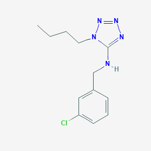 molecular formula C12H16ClN5 B496368 1-butyl-N-(3-chlorobenzyl)-1H-tetrazol-5-amine 