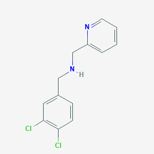 molecular formula C13H12Cl2N2 B496369 [(3,4-二氯苯基)甲基](吡啶-2-基甲基)胺 CAS No. 876898-22-5