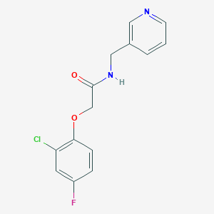 2-(2-chloro-4-fluorophenoxy)-N-(3-pyridinylmethyl)acetamide