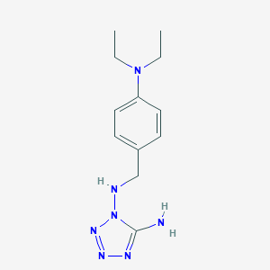 molecular formula C12H19N7 B496372 N~1~-[4-(diethylamino)benzyl]-1H-tetrazole-1,5-diamine 