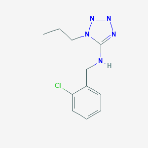 molecular formula C11H14ClN5 B496373 N-(2-chlorobenzyl)-1-propyl-1H-tetrazol-5-amine 