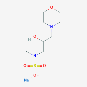 molecular formula C8H17N2NaO5S B4963731 sodium [2-hydroxy-3-(4-morpholinyl)propyl]methylsulfamate 