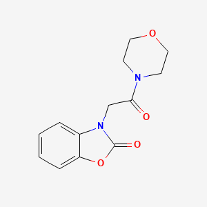 molecular formula C13H14N2O4 B4963747 3-[2-(4-morpholinyl)-2-oxoethyl]-1,3-benzoxazol-2(3H)-one 