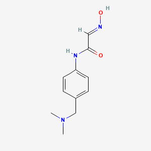 molecular formula C11H15N3O2 B4963763 N-{4-[(dimethylamino)methyl]phenyl}-2-(hydroxyimino)acetamide 