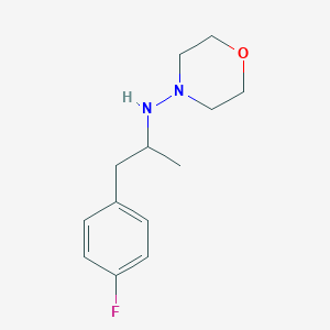 molecular formula C13H19FN2O B4963778 N-[2-(4-fluorophenyl)-1-methylethyl]-4-morpholinamine 
