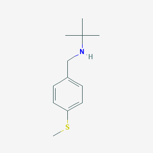 molecular formula C12H19NS B496378 N-(tert-butyl)-N-[4-(methylsulfanyl)benzyl]amine CAS No. 774556-21-7