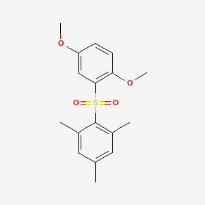 molecular formula C17H20O4S B4963782 2,5-dimethoxyphenyl mesityl sulfone 