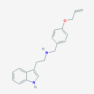 molecular formula C20H22N2O B496385 2-(1H-indol-3-yl)-N-[4-(prop-2-en-1-yloxy)benzyl]ethanamine 