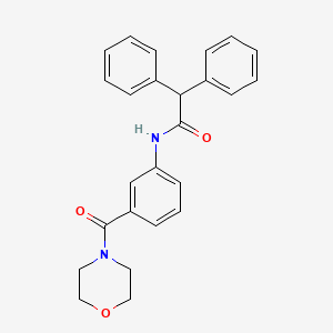 N-[3-(4-morpholinylcarbonyl)phenyl]-2,2-diphenylacetamide