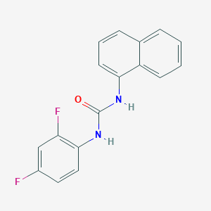 molecular formula C17H12F2N2O B4963903 N-(2,4-difluorophenyl)-N'-1-naphthylurea 
