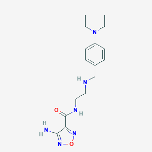 molecular formula C16H24N6O2 B496394 4-amino-N-(2-{[4-(diethylamino)benzyl]amino}ethyl)-1,2,5-oxadiazole-3-carboxamide 