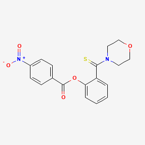 2-(4-morpholinylcarbonothioyl)phenyl 4-nitrobenzoate