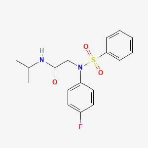 N~2~-(4-fluorophenyl)-N~1~-isopropyl-N~2~-(phenylsulfonyl)glycinamide