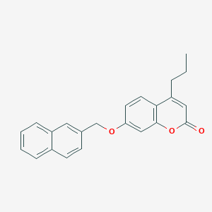 molecular formula C23H20O3 B4963989 7-(2-naphthylmethoxy)-4-propyl-2H-chromen-2-one 