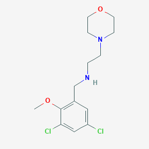 molecular formula C14H20Cl2N2O2 B496400 N-(3,5-dichloro-2-methoxybenzyl)-2-(morpholin-4-yl)ethanamine 