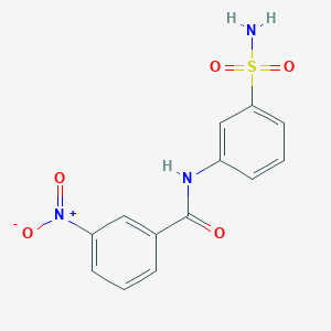 molecular formula C13H11N3O5S B4964005 N-[3-(aminosulfonyl)phenyl]-3-nitrobenzamide 