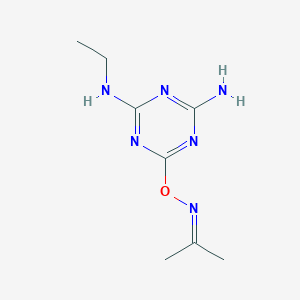 molecular formula C8H14N6O B4964020 acetone O-[4-amino-6-(ethylamino)-1,3,5-triazin-2-yl]oxime 