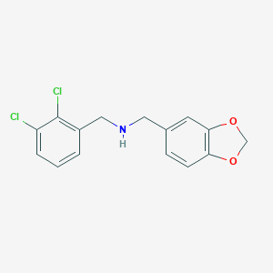 molecular formula C15H13Cl2NO2 B496404 1-(1,3-benzodioxol-5-yl)-N-(2,3-dichlorobenzyl)methanamine 