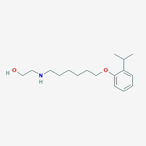 molecular formula C17H29NO2 B4964072 2-[6-(2-Propan-2-ylphenoxy)hexylamino]ethanol 