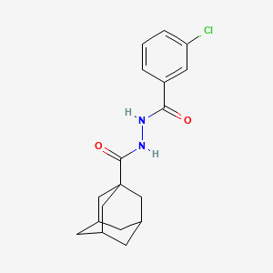 molecular formula C18H21ClN2O2 B4964091 N'-(3-chlorobenzoyl)-1-adamantanecarbohydrazide 