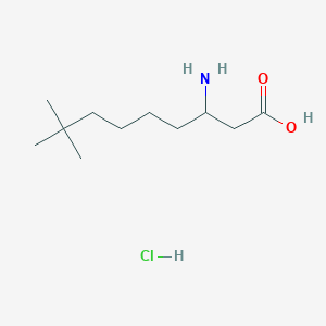 3-Amino-8,8-dimethylnonanoic acid;hydrochloride