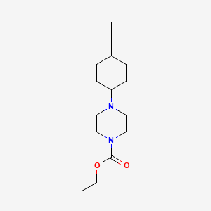 molecular formula C17H32N2O2 B4964146 ethyl 4-(4-tert-butylcyclohexyl)-1-piperazinecarboxylate 