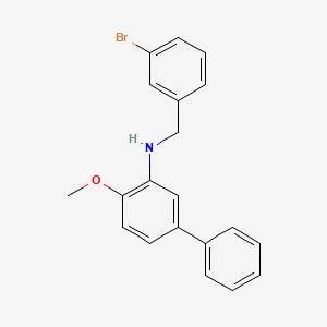 molecular formula C20H18BrNO B4964192 (3-bromobenzyl)(4-methoxy-3-biphenylyl)amine 