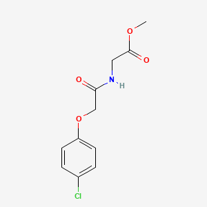 molecular formula C11H12ClNO4 B4964238 methyl N-[(4-chlorophenoxy)acetyl]glycinate 