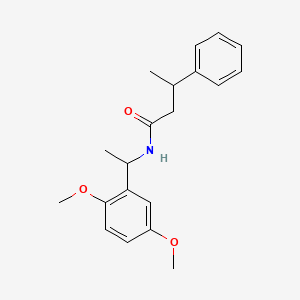 molecular formula C20H25NO3 B4964269 N-[1-(2,5-dimethoxyphenyl)ethyl]-3-phenylbutanamide 