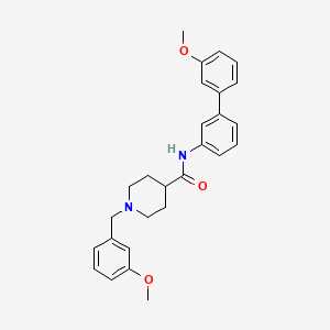 1-(3-methoxybenzyl)-N-(3'-methoxy-3-biphenylyl)-4-piperidinecarboxamide