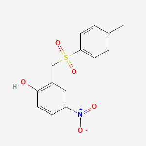 molecular formula C14H13NO5S B4964296 2-{[(4-methylphenyl)sulfonyl]methyl}-4-nitrophenol CAS No. 7066-53-7