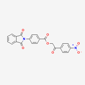 molecular formula C23H14N2O7 B4964301 2-(4-nitrophenyl)-2-oxoethyl 4-(1,3-dioxo-1,3-dihydro-2H-isoindol-2-yl)benzoate 