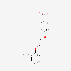 molecular formula C17H18O5 B4964307 methyl 4-[2-(2-methoxyphenoxy)ethoxy]benzoate CAS No. 6458-07-7